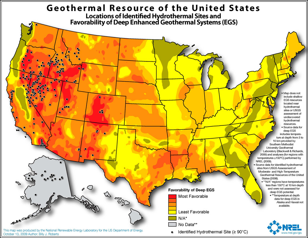 Geothermal Conditions Map