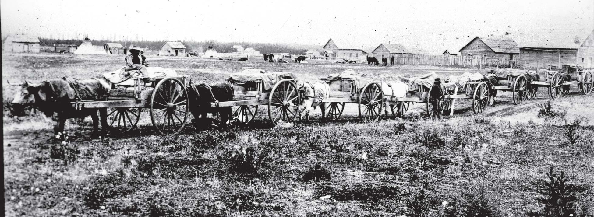 Red River cart trains