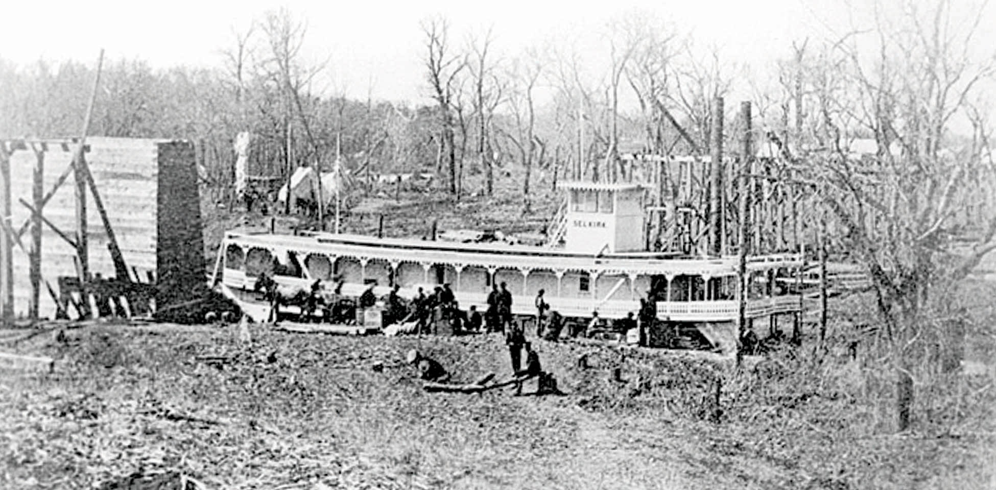 The steamboat Selkirk at Fargo, 1872