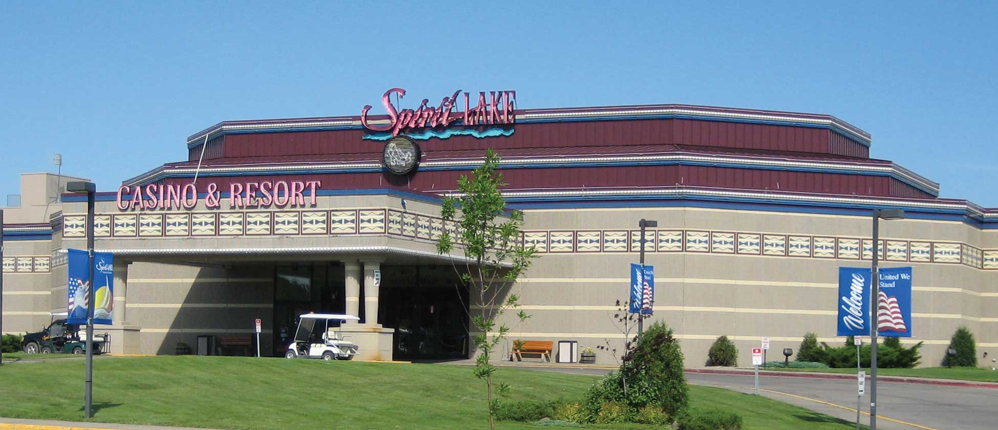 The Spirit Lake Casino and Resort south of Devils Lake.