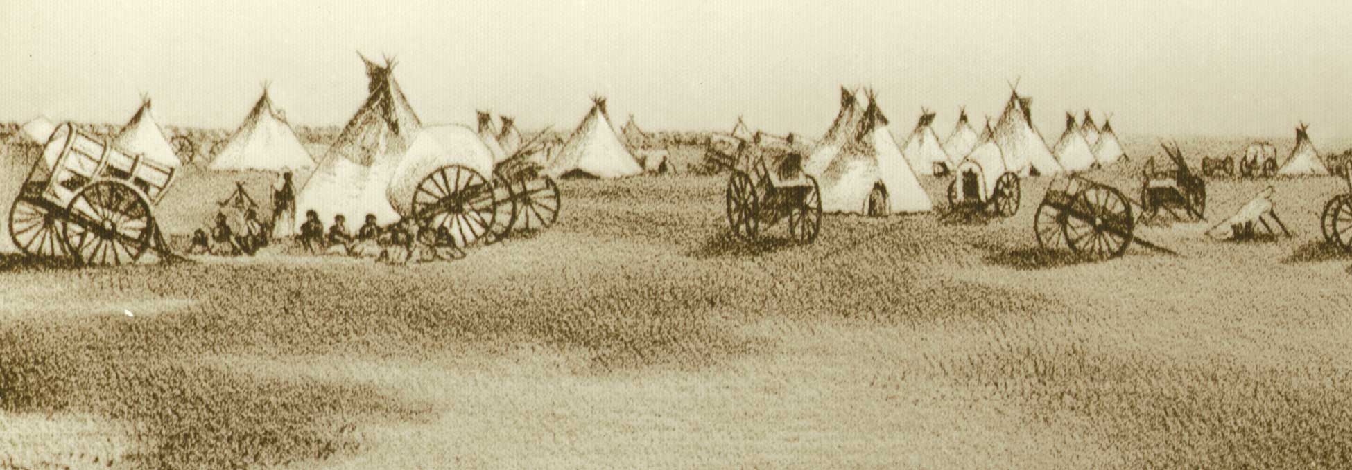  Sketch of a Métis campsite
