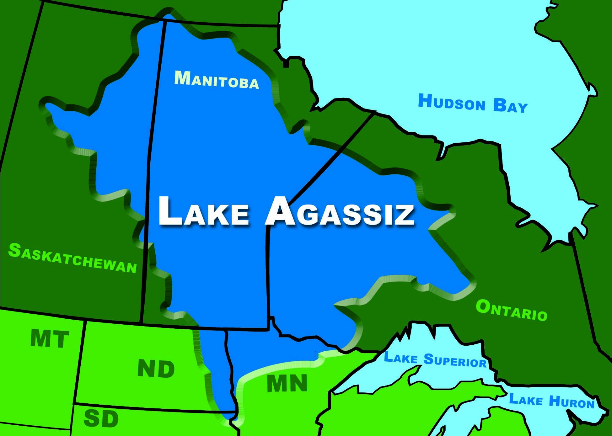 Lake Agassiz Map