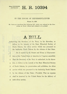 The bill that Congressman Sinclair submitted to the U.S. House of Representatives.